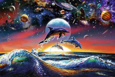 Poster - Dolphin universe Enmarcado de laminas